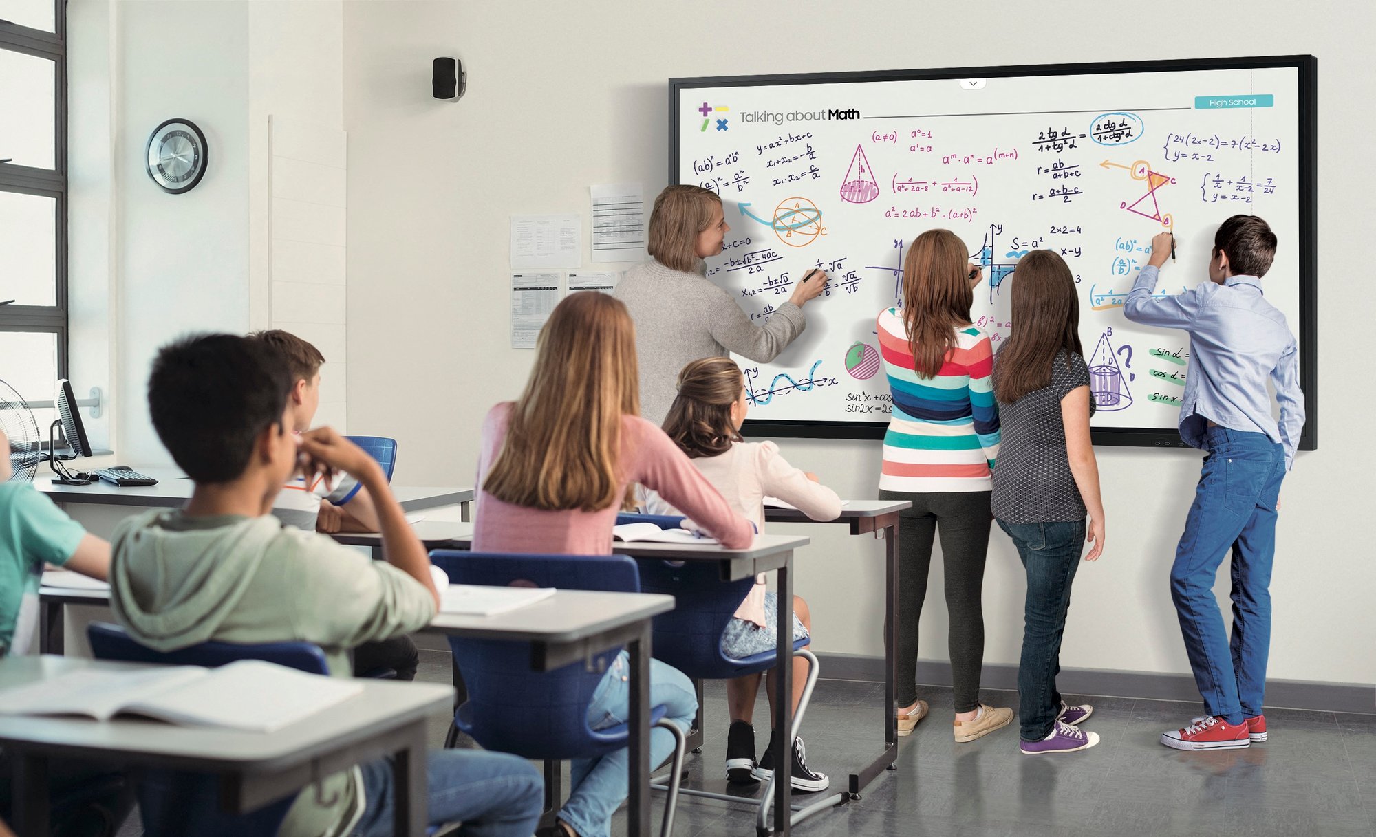 Samsung-Interactive-Display-Flip-WM85R-Education-Classroom